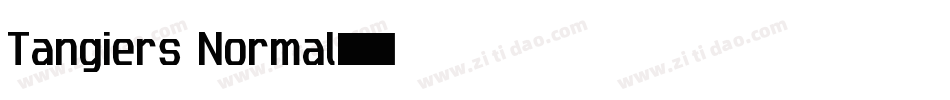 Tangiers Normal字体转换